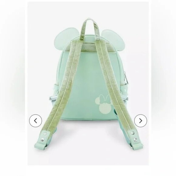 Loungefly Disney Minnie Mouse Pearl Ears Mini Backpack NWT - Picture 3 of 3